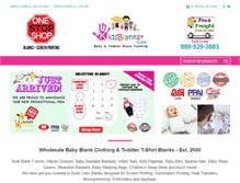 Tablet Screenshot of kidsblanks.com
